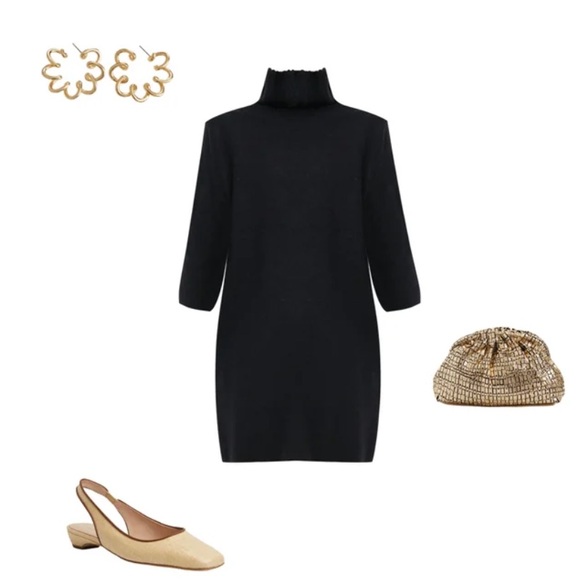 Tuckernuck POMANDER PLACE Noir Vivianne Dress rib knit - Picture 6 of 12